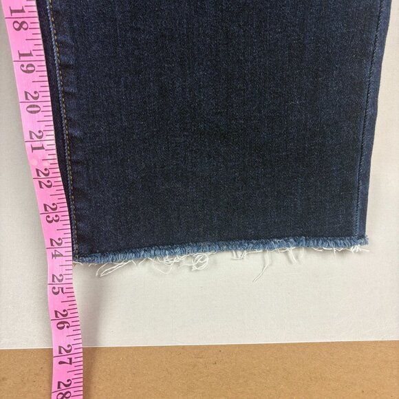 Judy Blue Wide Leg High Waist Jeans Womens 7/28 Dark Wash Blue Stretch - Picture 6 of 11